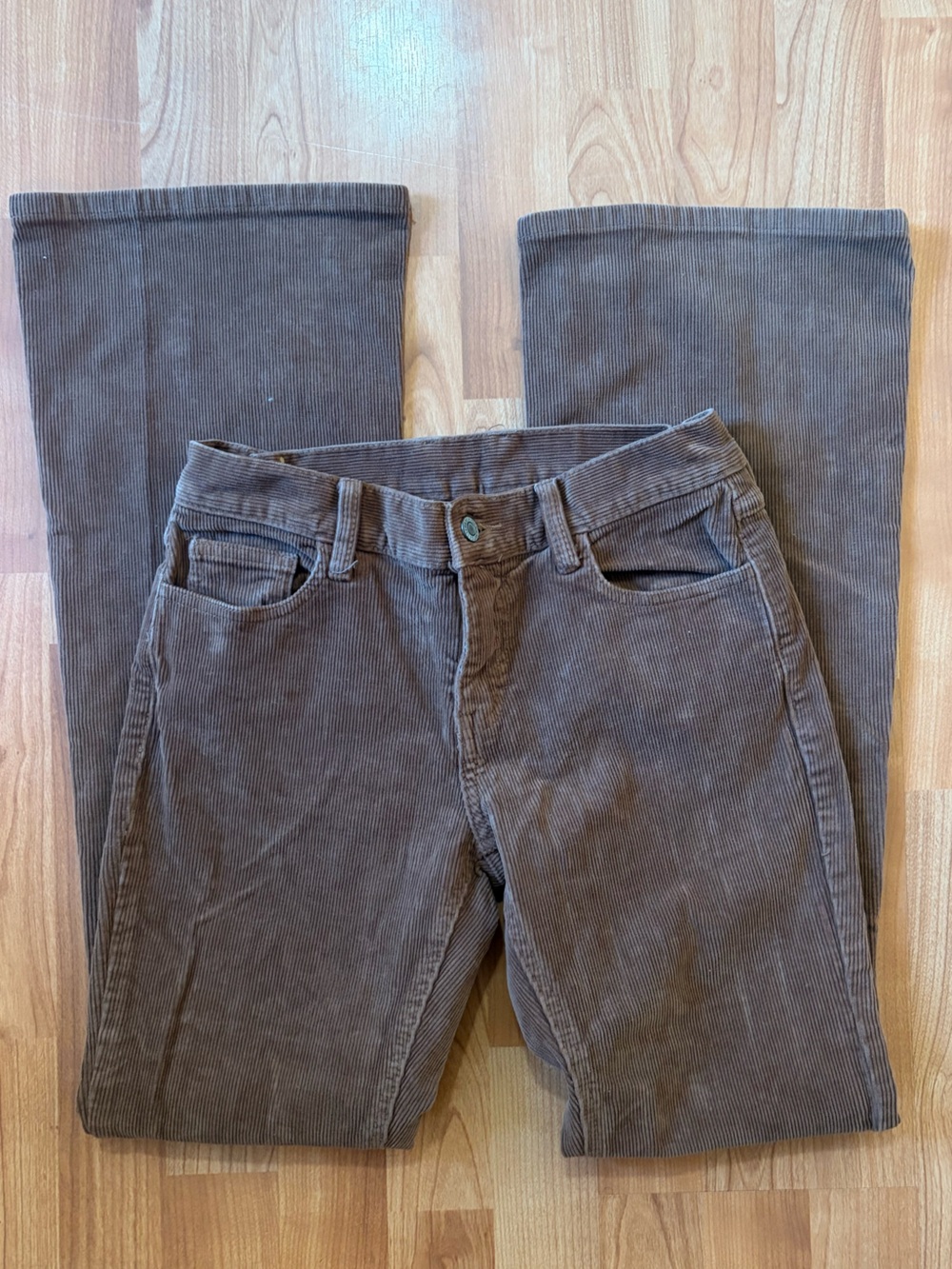 J. Galt Brown Corduroy Flare Pants Small
